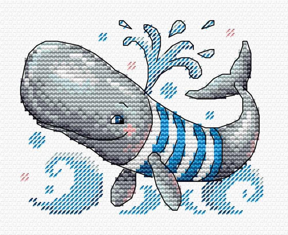 Whale M-352 / SM-352 Counted Cross Stitch Kit