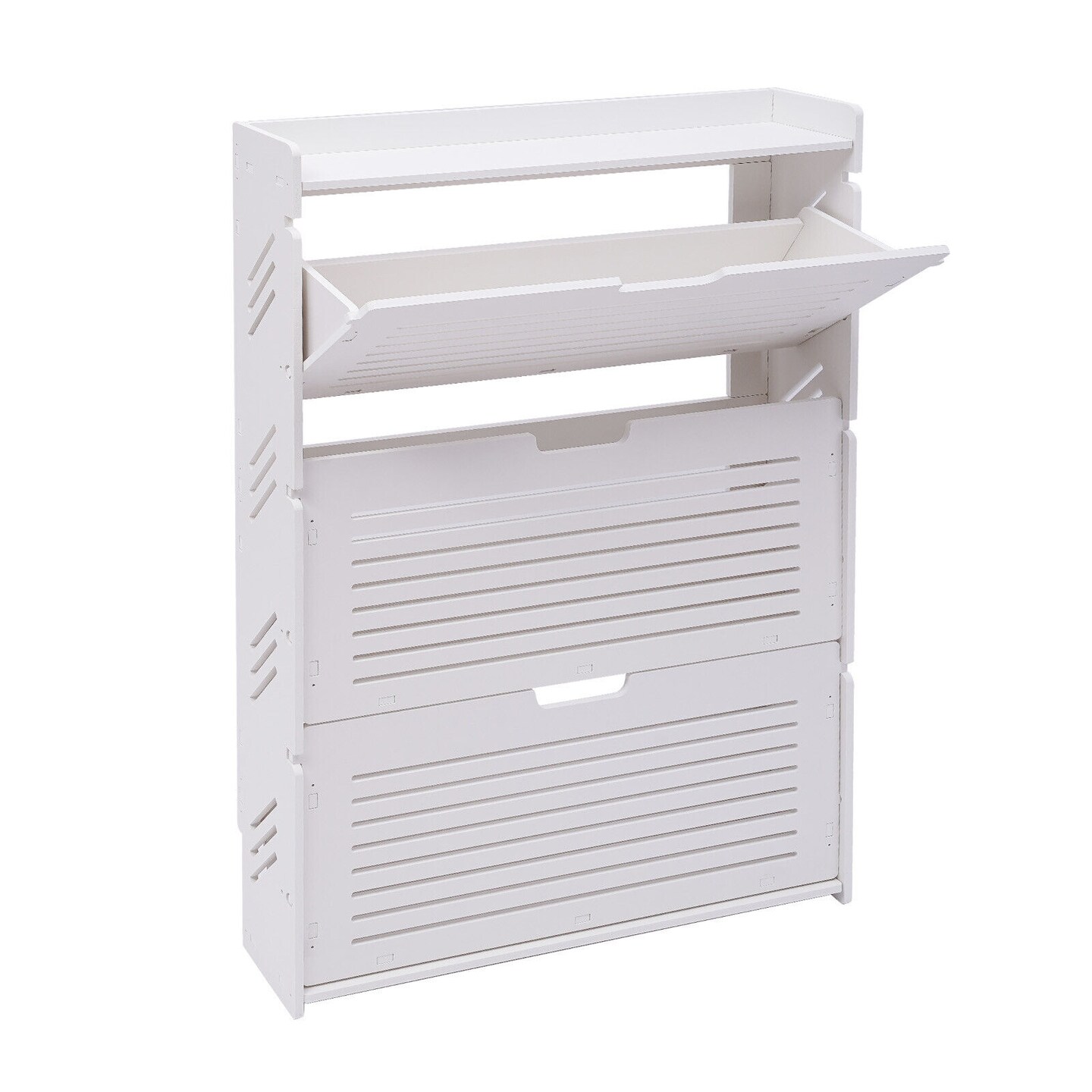 Kitcheniva 3 Flip Drawers Shoe Storage Cabinet Organizer Rack