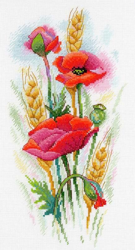 Poppy Charm SA-021 Counted Cross-Stitch Kit