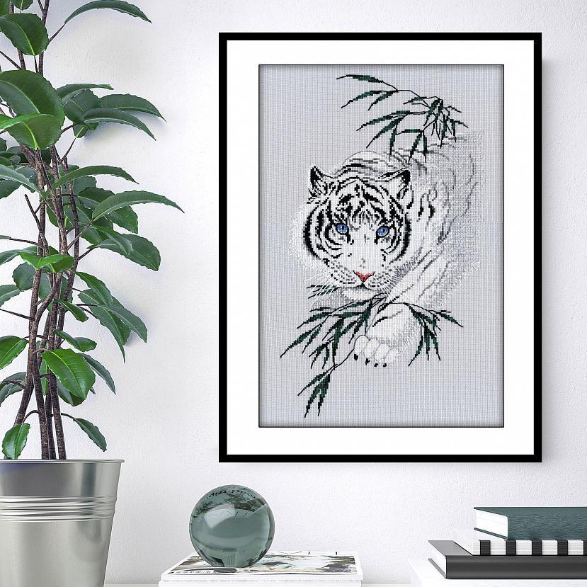 White Tiger 1438 Counted Cross Stitch Kit