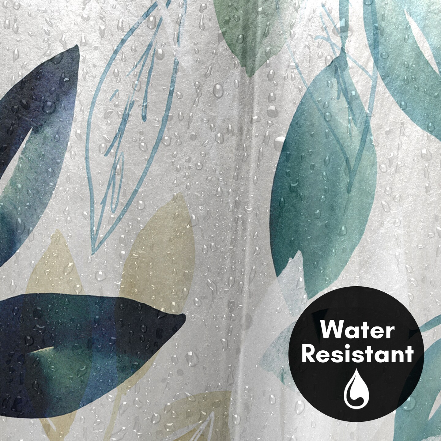 Americanflat 71" x 74" Shower Curtain, Green Sleeves I by PI Creative Art