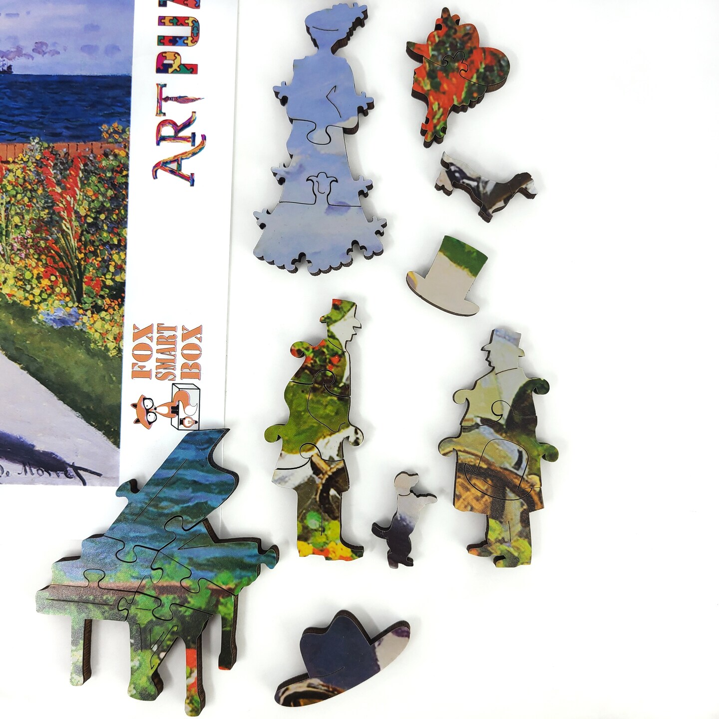 Wooden Jigsaw Puzzles for Adults - Uniquely Shaped Pieces - made