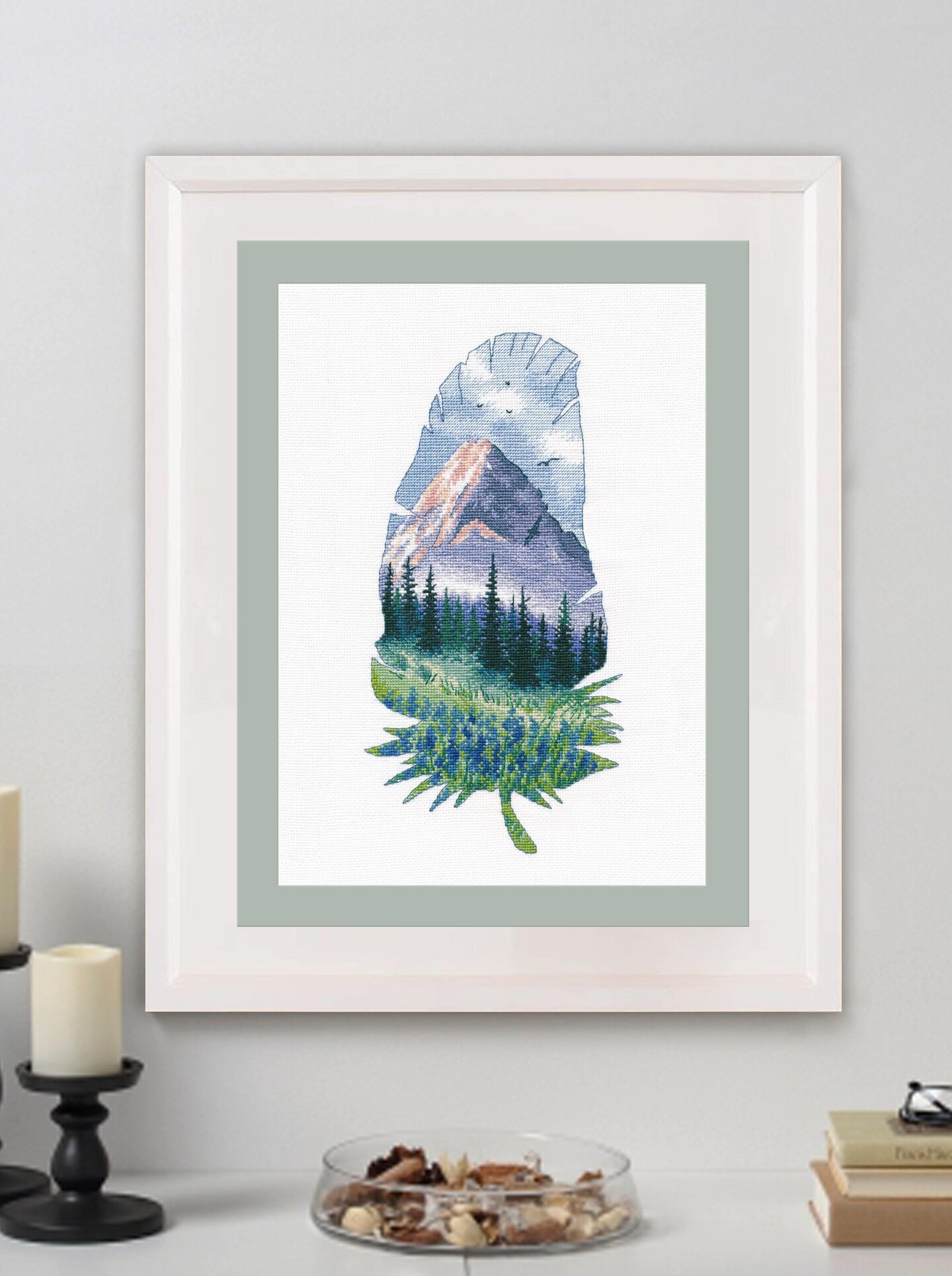 Mountain landscape-2 1402 Counted Cross Stitch Kit