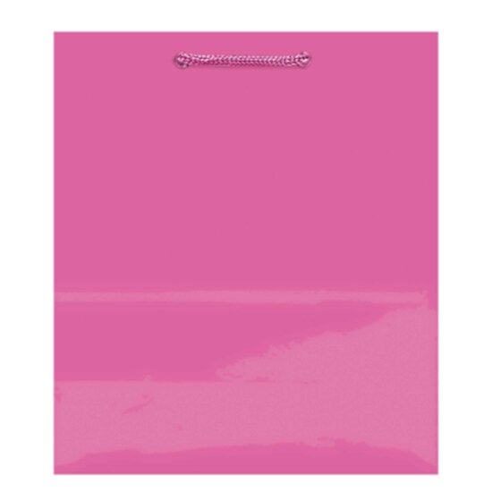 Bright Pink Paper Gift Bags - Medium