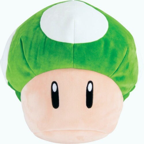 1Up Mushroom Plush Toy Mocchi Mocchi 15 Inch Soft Stuffed Animal Ages 4+