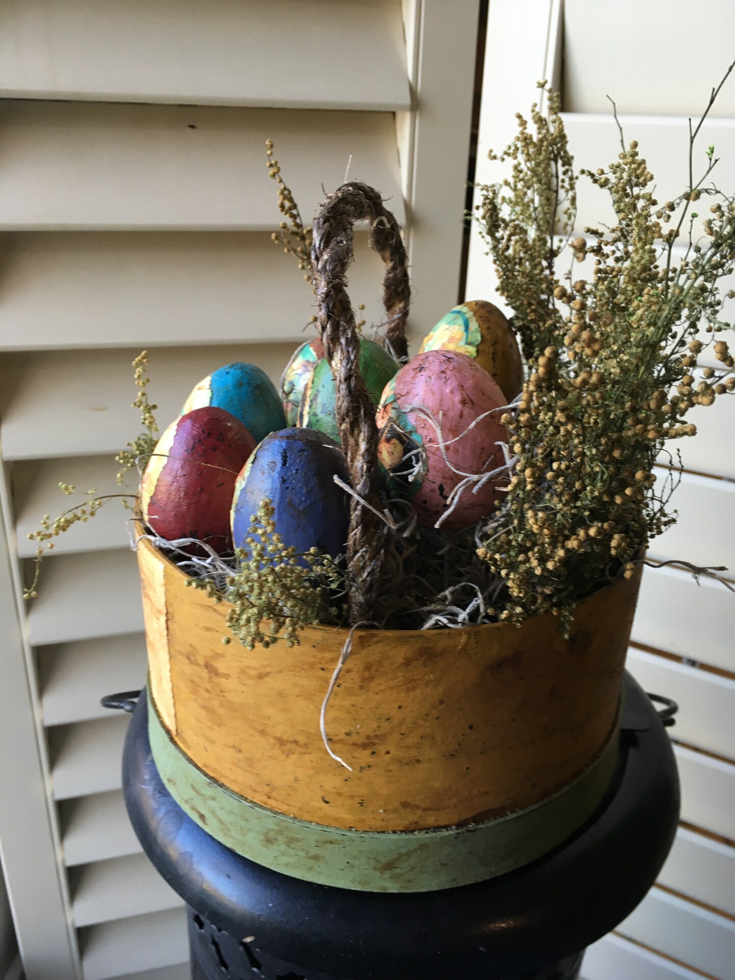 Vintage Grandmas crystal on sale easter basket