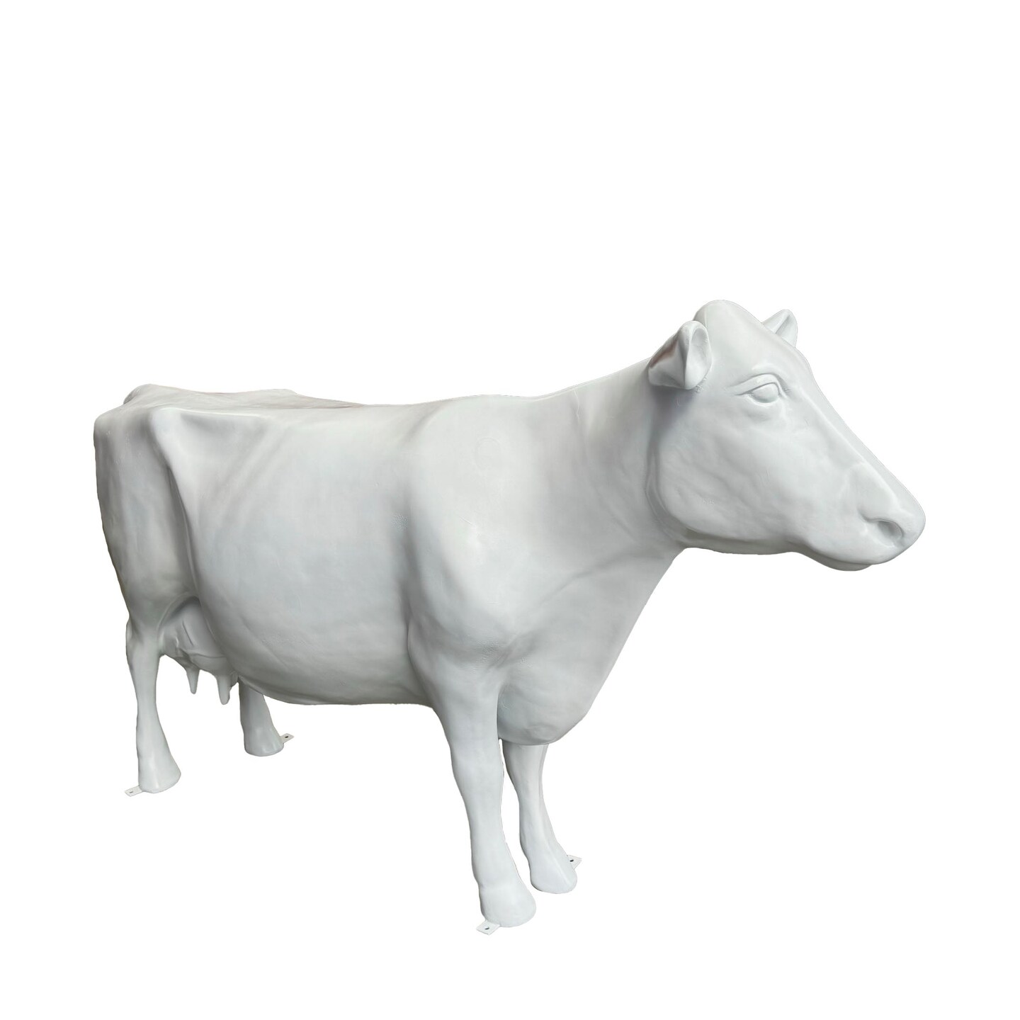 Large Solid White Cow Life Size Pre-Owned Statue | Michaels Large Solid White Cow Life Size Pre-Owned Statue | Michaels