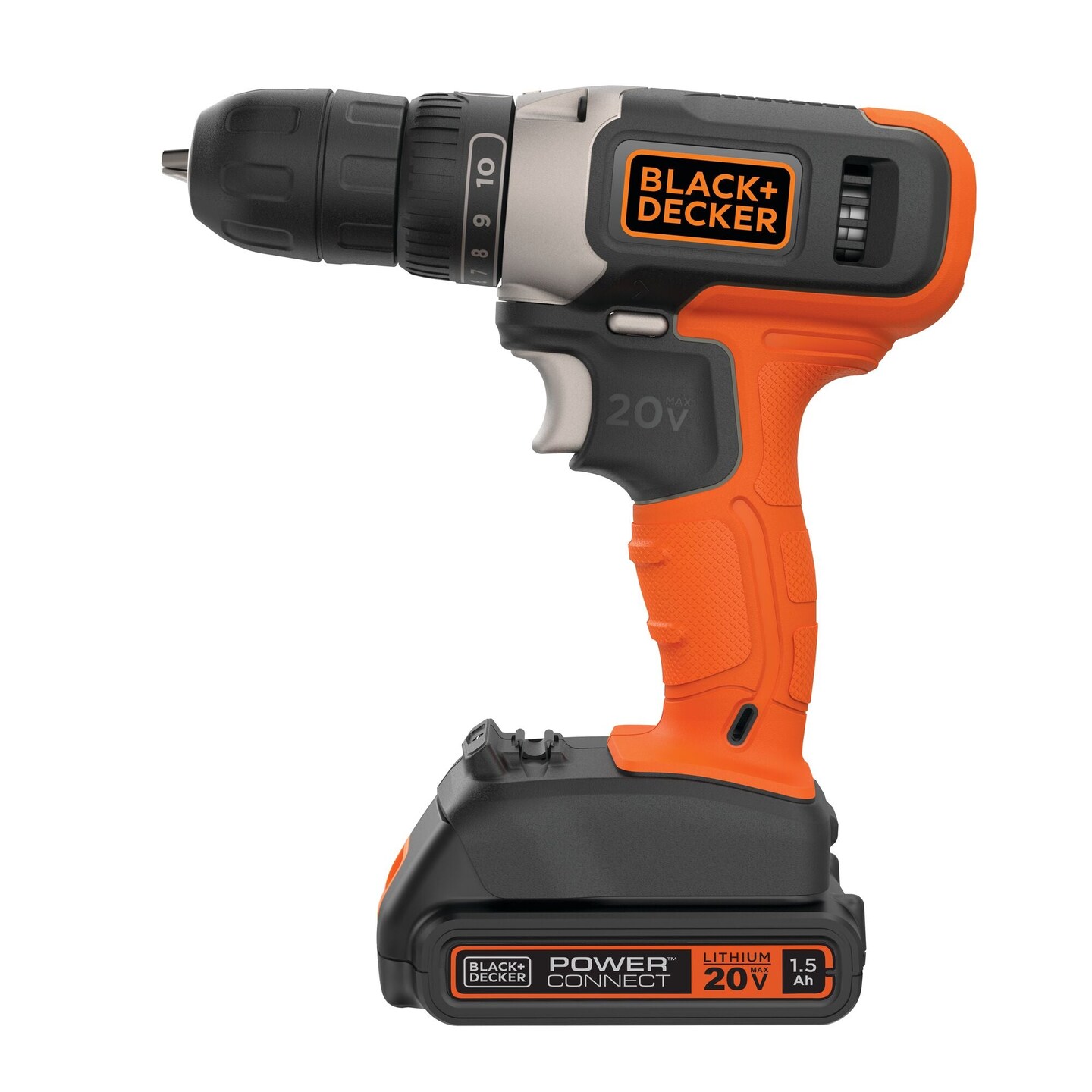 BLACK+DECKER 20V MAX* Cordless 3/8 in Drill Driver Kit (1) Lithium Ion Battery with Charger