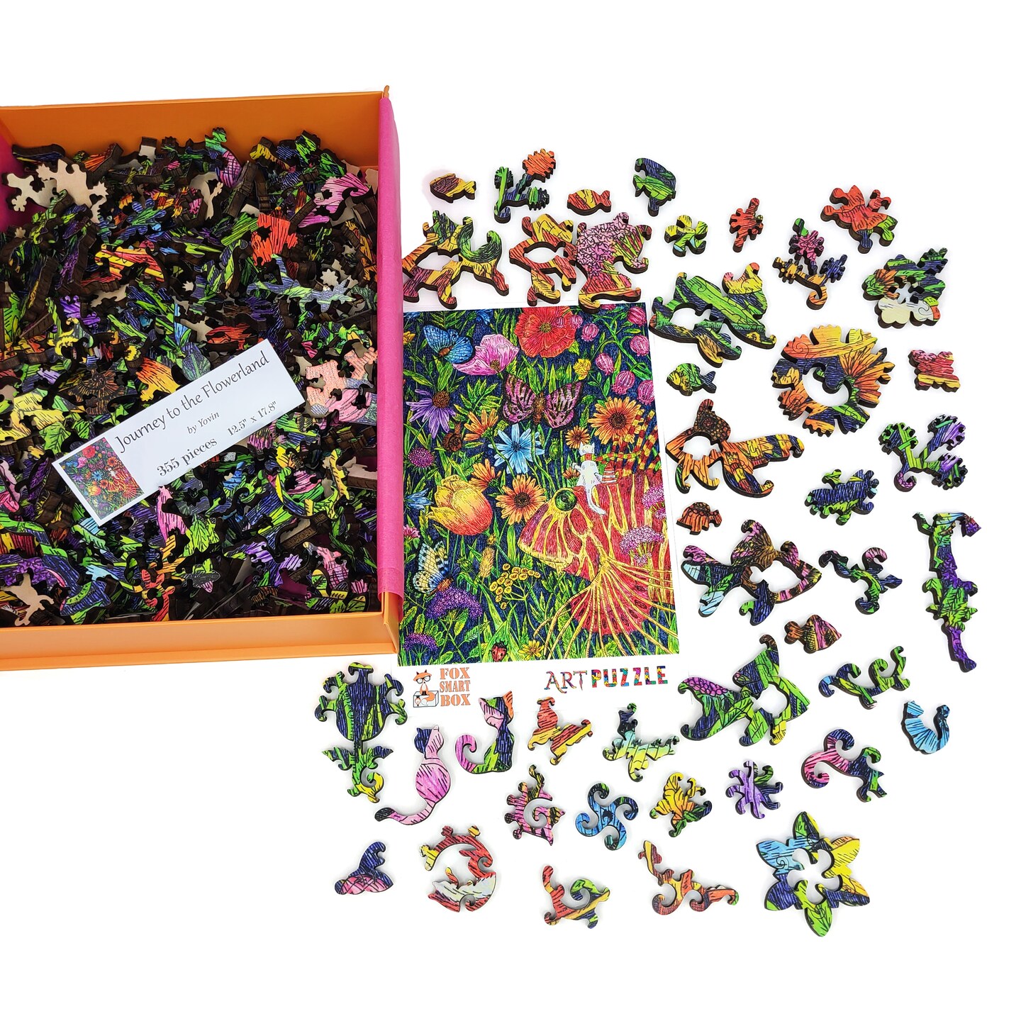 Wooden Jigsaw Puzzles for Adults - Uniquely Shaped Pieces - made