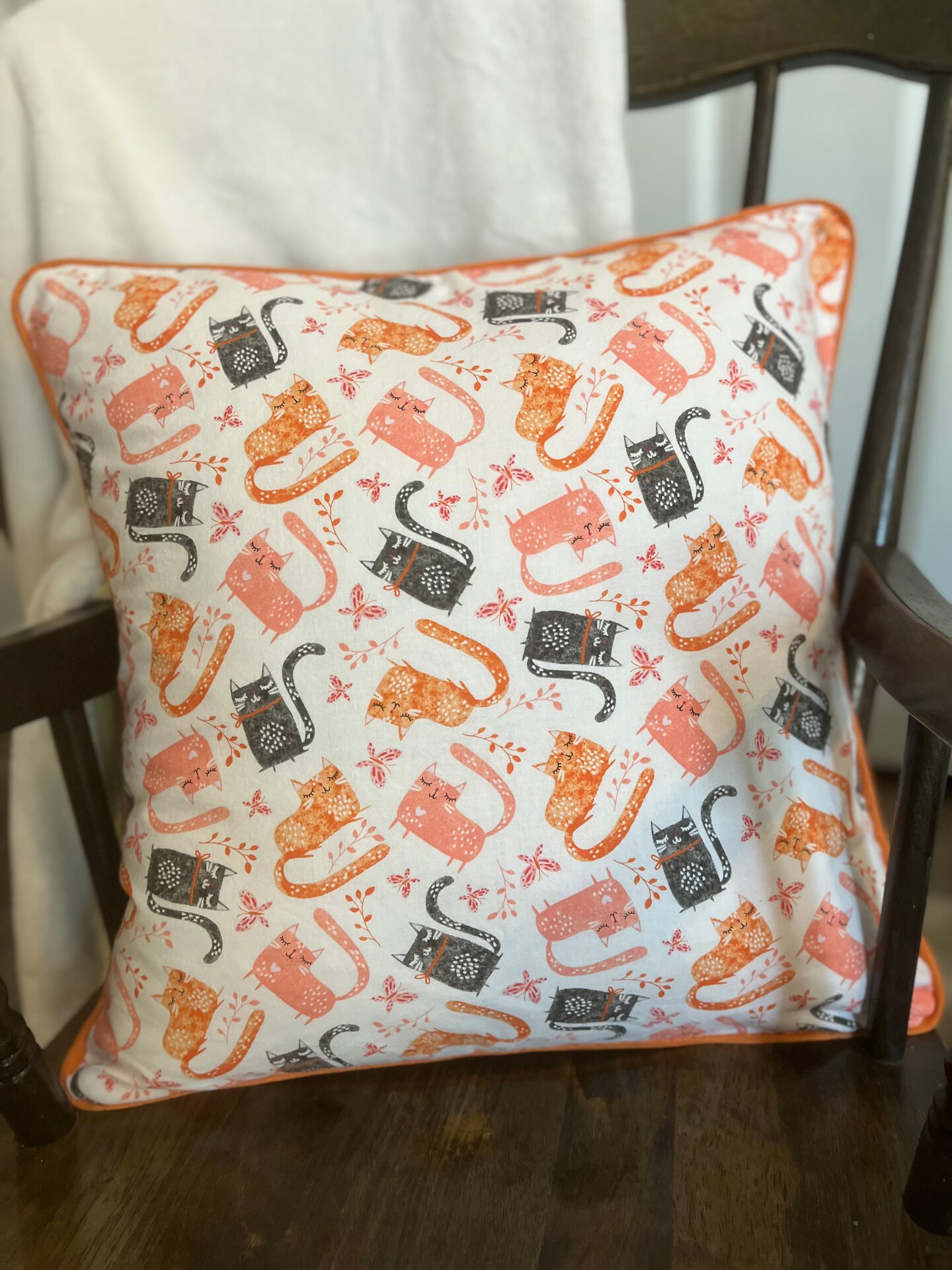 Envelope style throw pillow