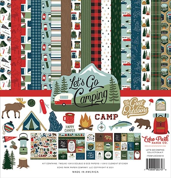 Echo Park Lets Go Camping Collection Kit
