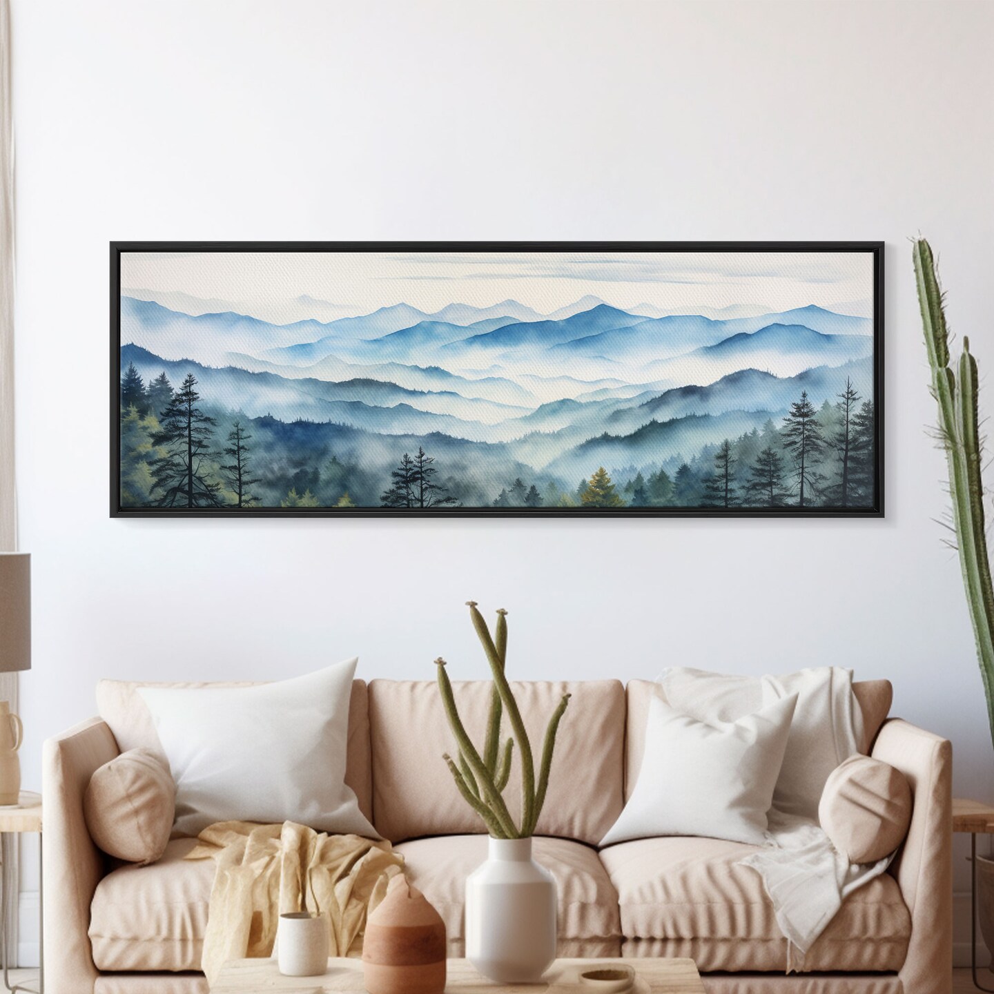 Original Large mountain online wall art Mountain painting Country painting farmhouse painting Scenery Frame wall art for home wall decor