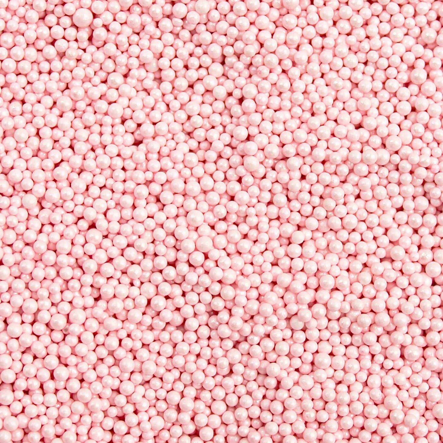 Krazy Sprinkles - Baby Pink Pearl Mini Beads (1/2 Cup, 1x Jar) for Cakes, Ice Cream & Cookies