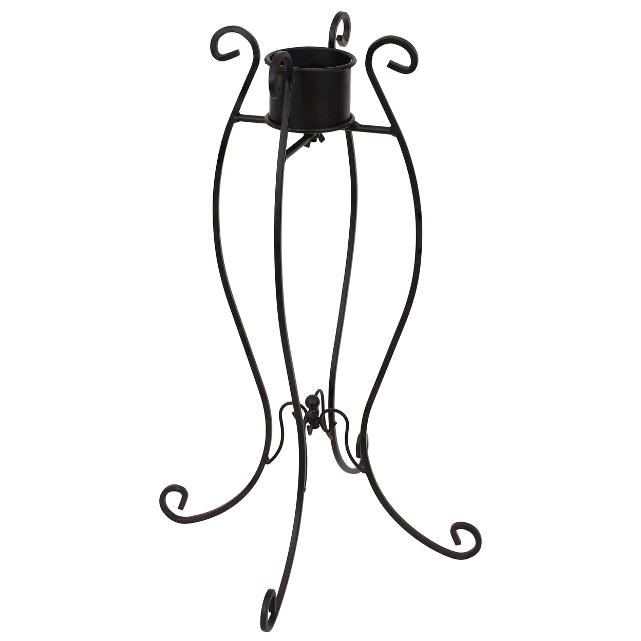 Sunnydaze Graceful Curved Steel Gazing Globe - 18.25 In - Black