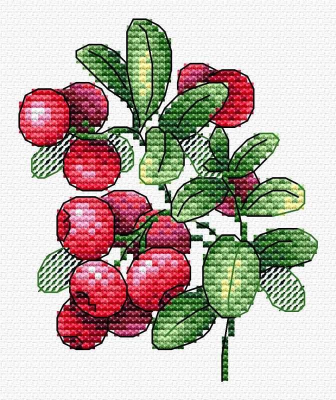 Lingonberry flavor SM-551 Counted Cross-Stitch Kit