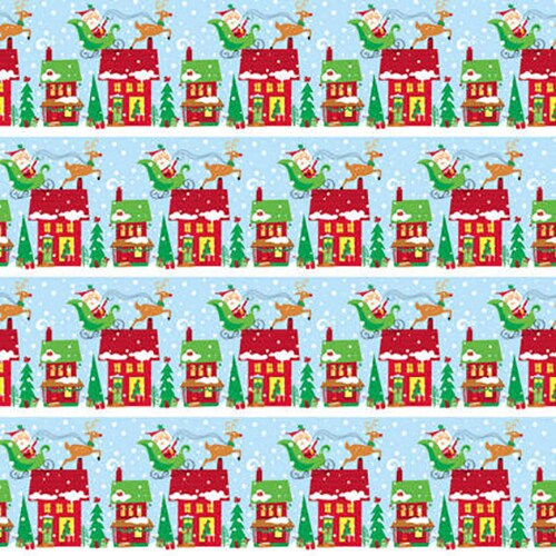 Christmas Colorful Santa Gift Wrap