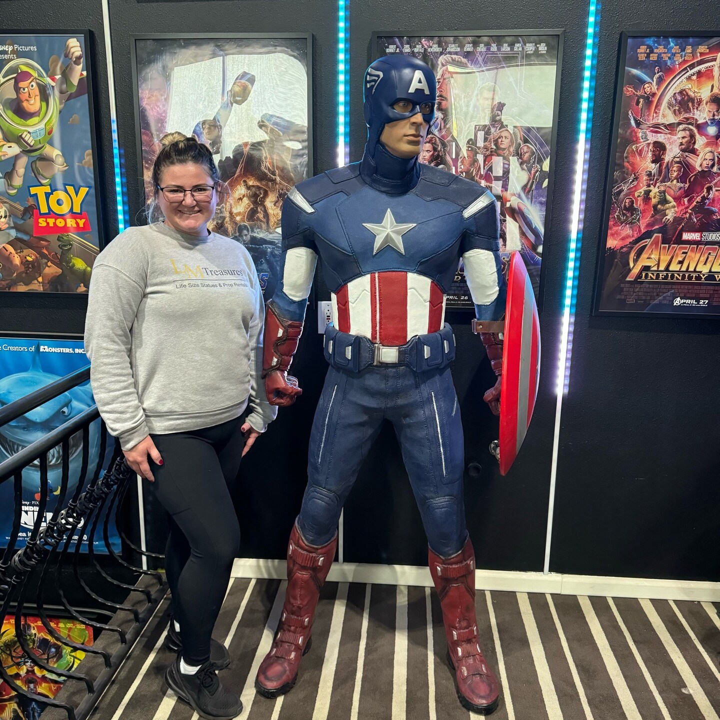 Pre-Owned Captain America Life Size Statue