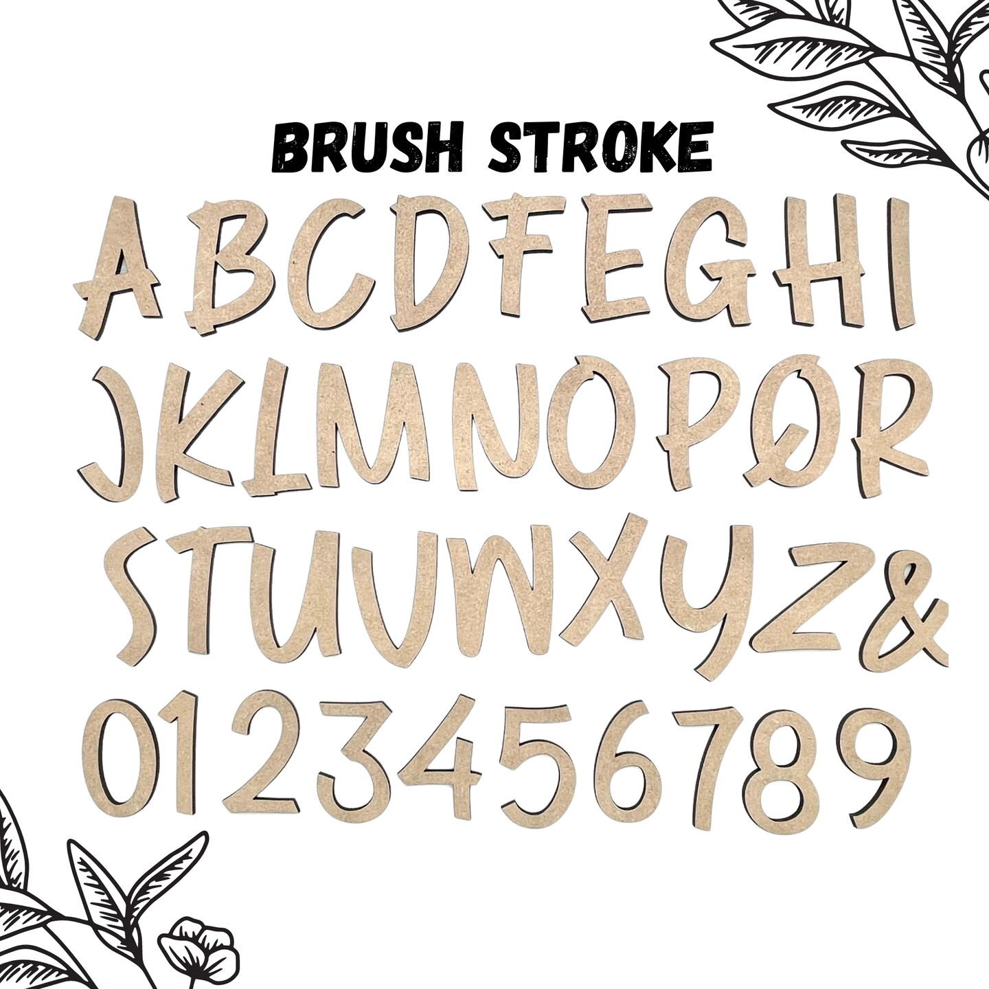 Small Brush Stroke Letter Fun Letters Unfinished Letters Craft