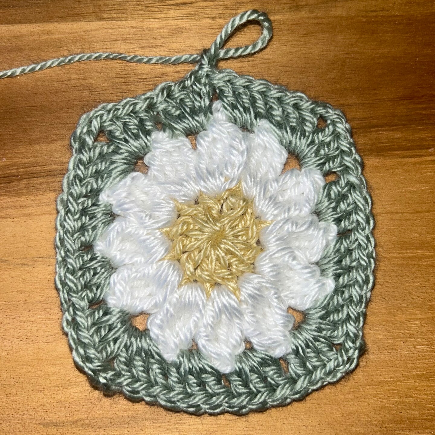 Crochet Daisy Granny Square image 4