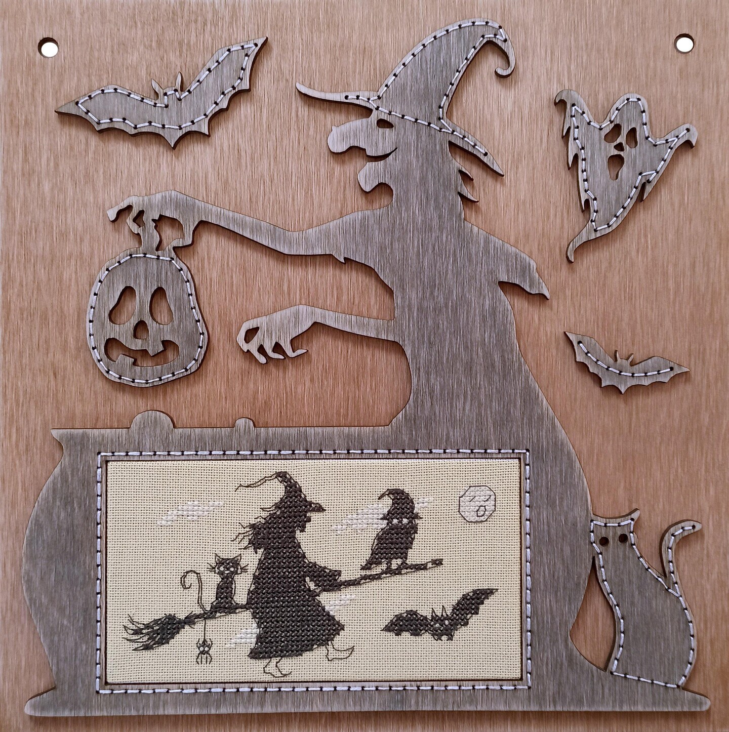 Halloween Shadows DI-02 Counted Cross-Stitch Kit and Frame Set