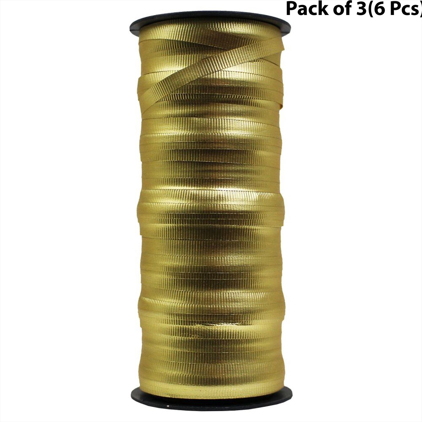 Curling Ribbon - 3/16 inch Metallic Gold | Curling Your Celebrations with Perfect Style | Raheev®