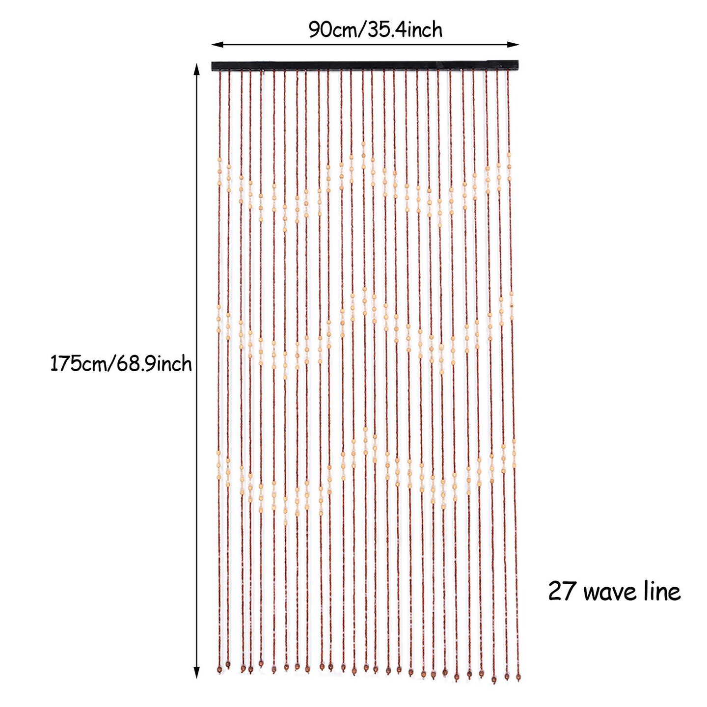 Kitcheniva Bamboo Bead Curtain String Door Curtains