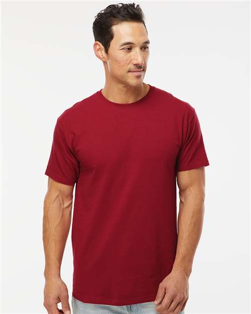 M&O Gold Soft Touch Crewneck Short Sleeve Cotton T-Shirt For Layering Outfits
