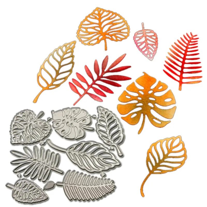 Designer Metal Leaves Cutting Dies 7 Piece Set