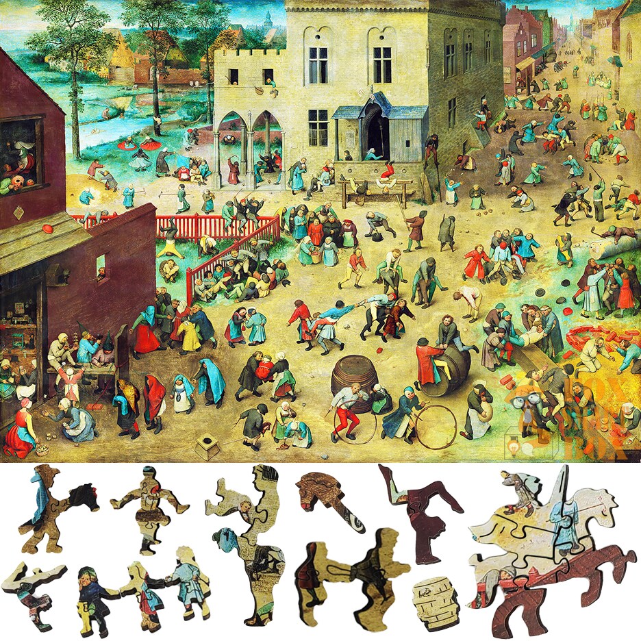 Wooden Jigsaw Puzzles for Adults - Uniquely Shaped Pieces