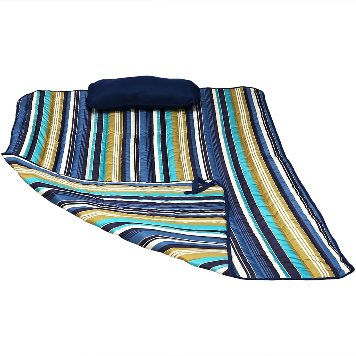 Sunnydaze   Outdoor Polyester Hammock Pad and Pillow Set - Lake View