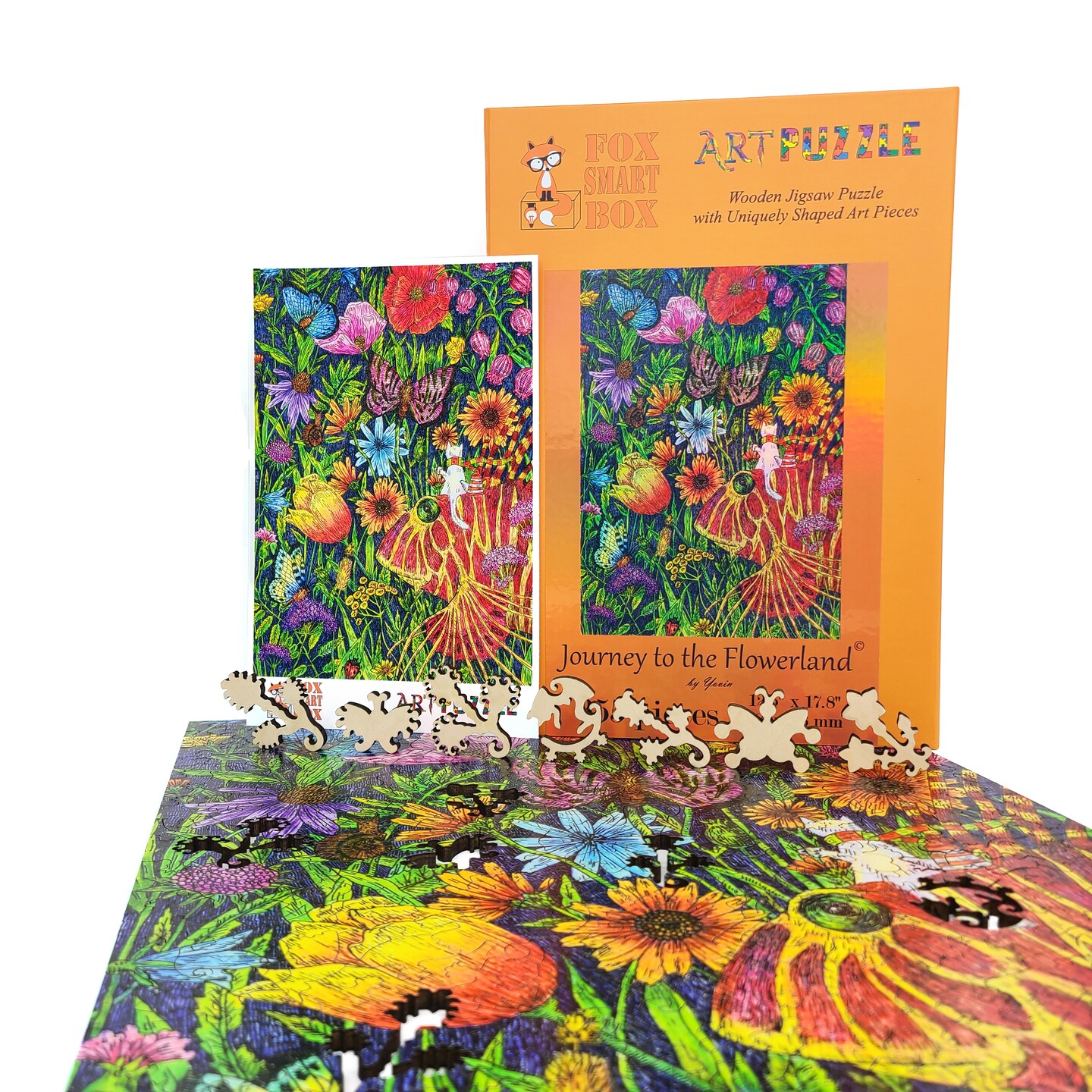 Wooden Jigsaw Puzzles for Adults - Uniquely Shaped Pieces