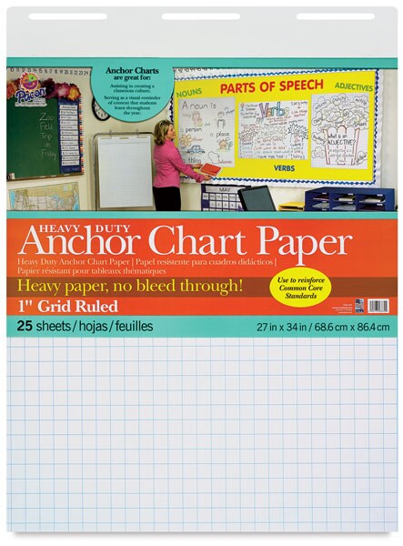 Pacon Heavy Duty Anchor Chart Paper - 27&#x22; x 34&#x22;, Gridded