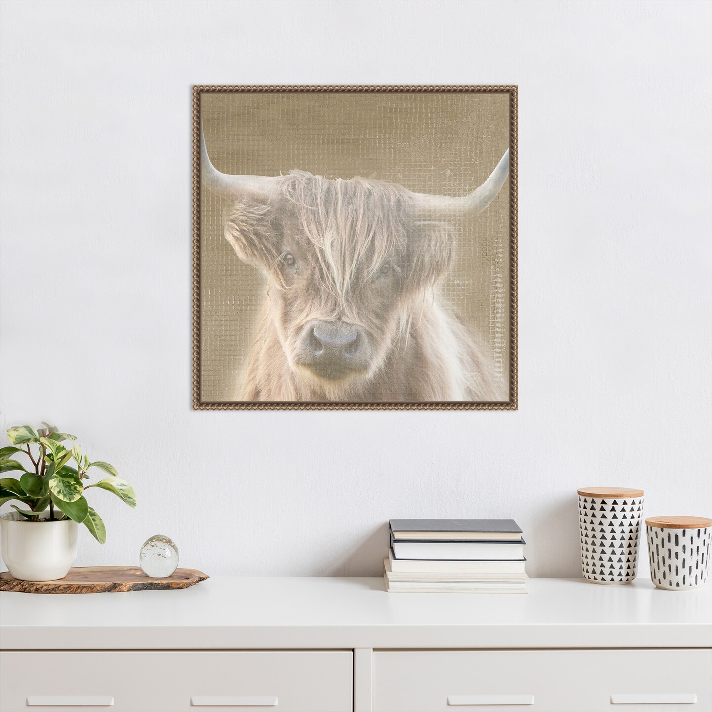 Soulful Bull by Patricia Pinto Framed Canvas Wall Art