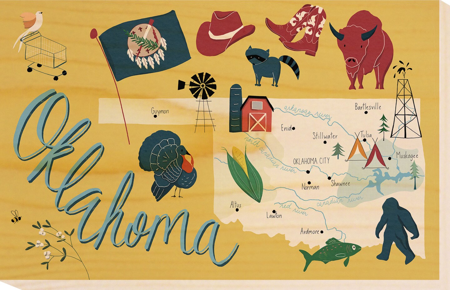 Home State Home Wood Postcards | Michaels