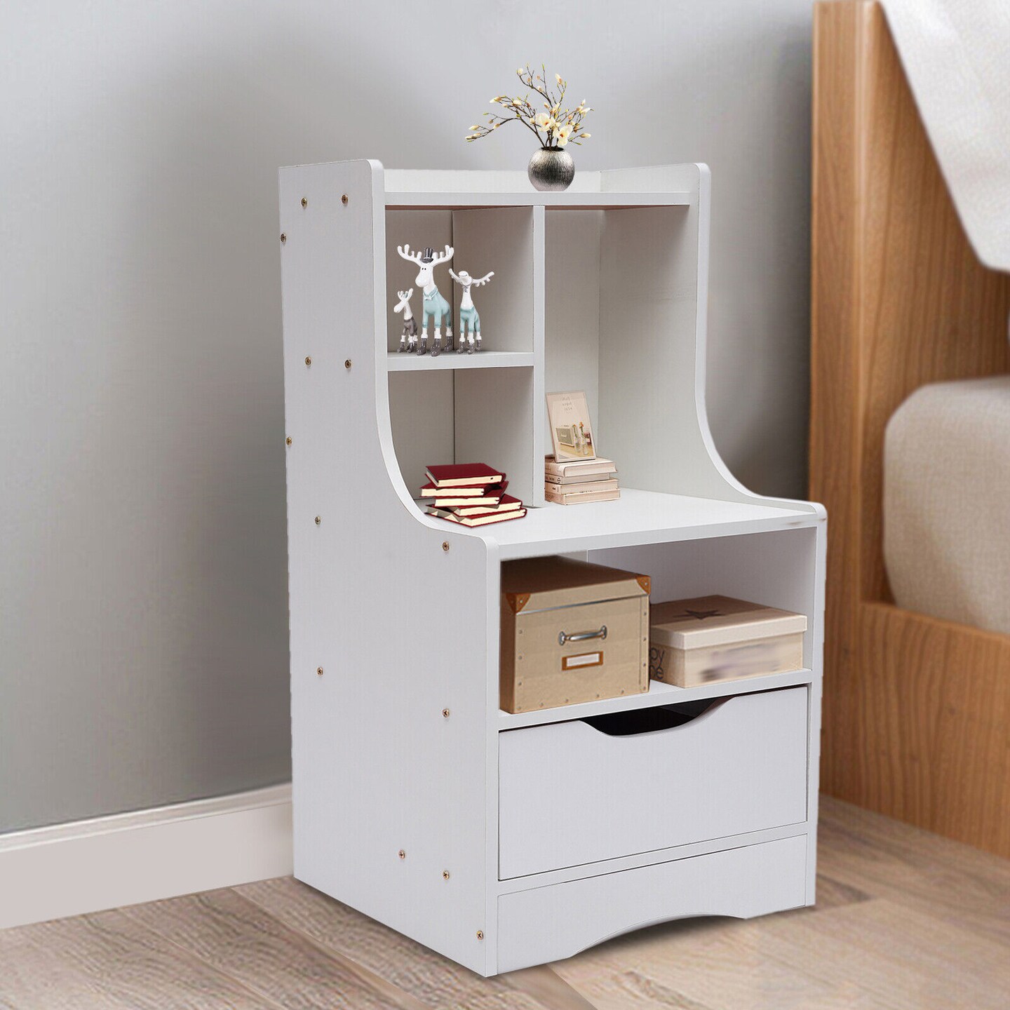 Kitcheniva Side Table Cabinet Bedside Furniture