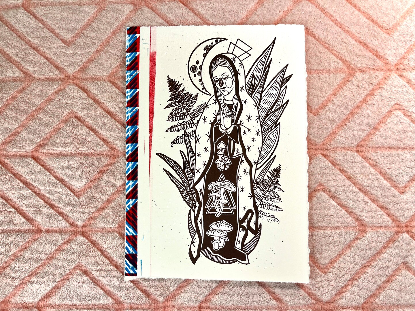 Lunar Virgin Mary Screenprint | MakerPlace by Michaels