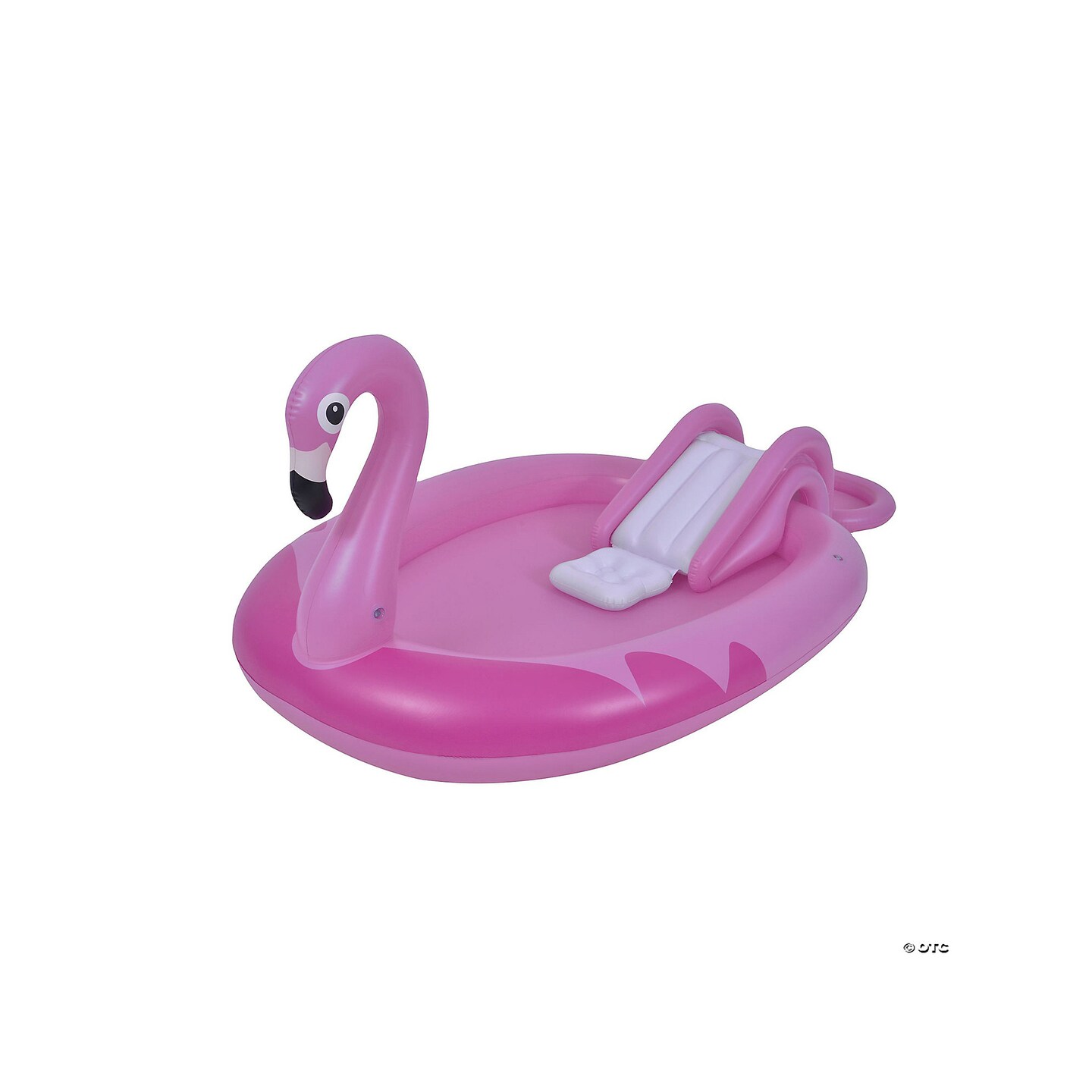 83&#x22; Inflatable Pink Flamingo Kiddie Pool with Sprayer