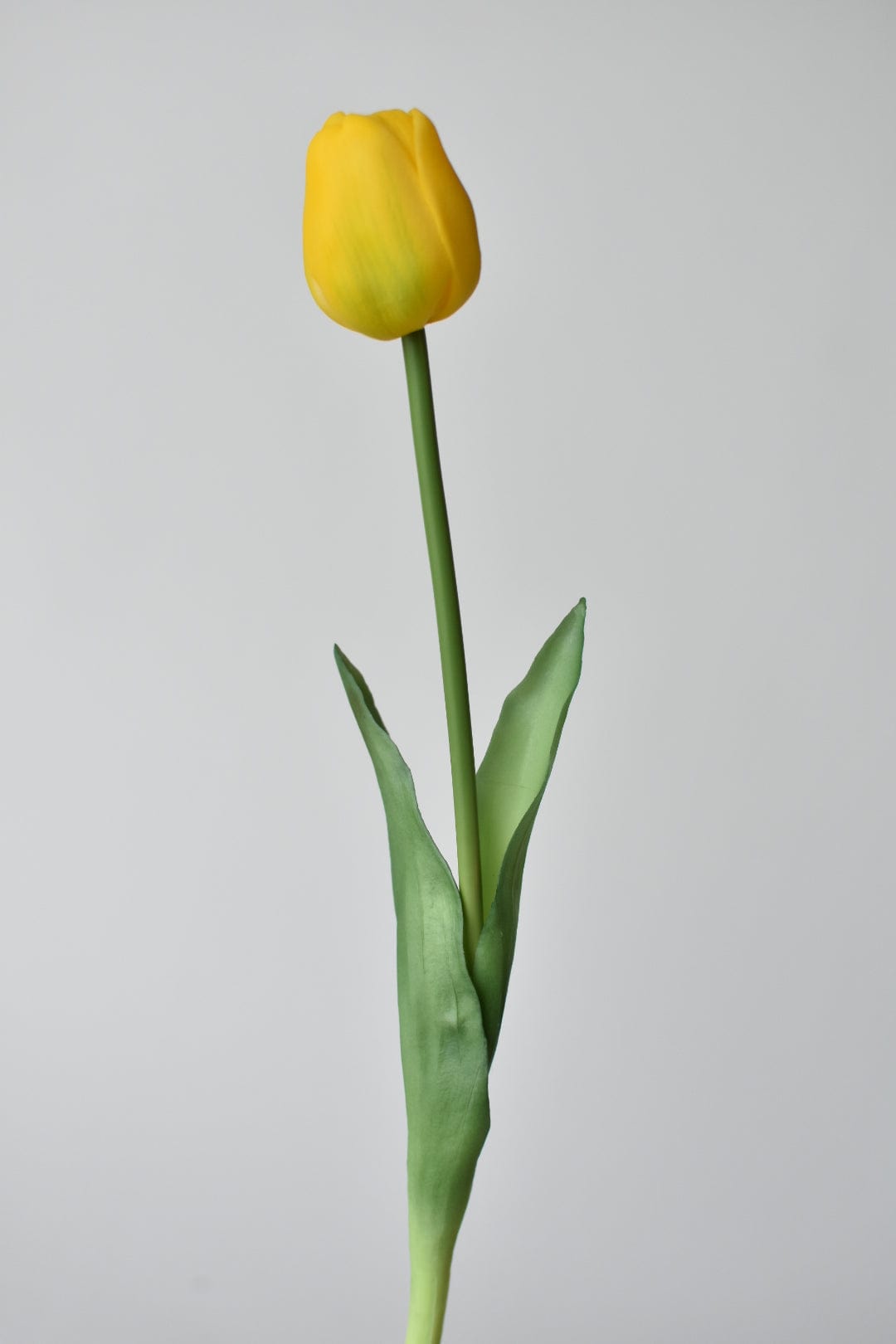 17&#x22; Faux Real Touch Yellow Tullip Stem