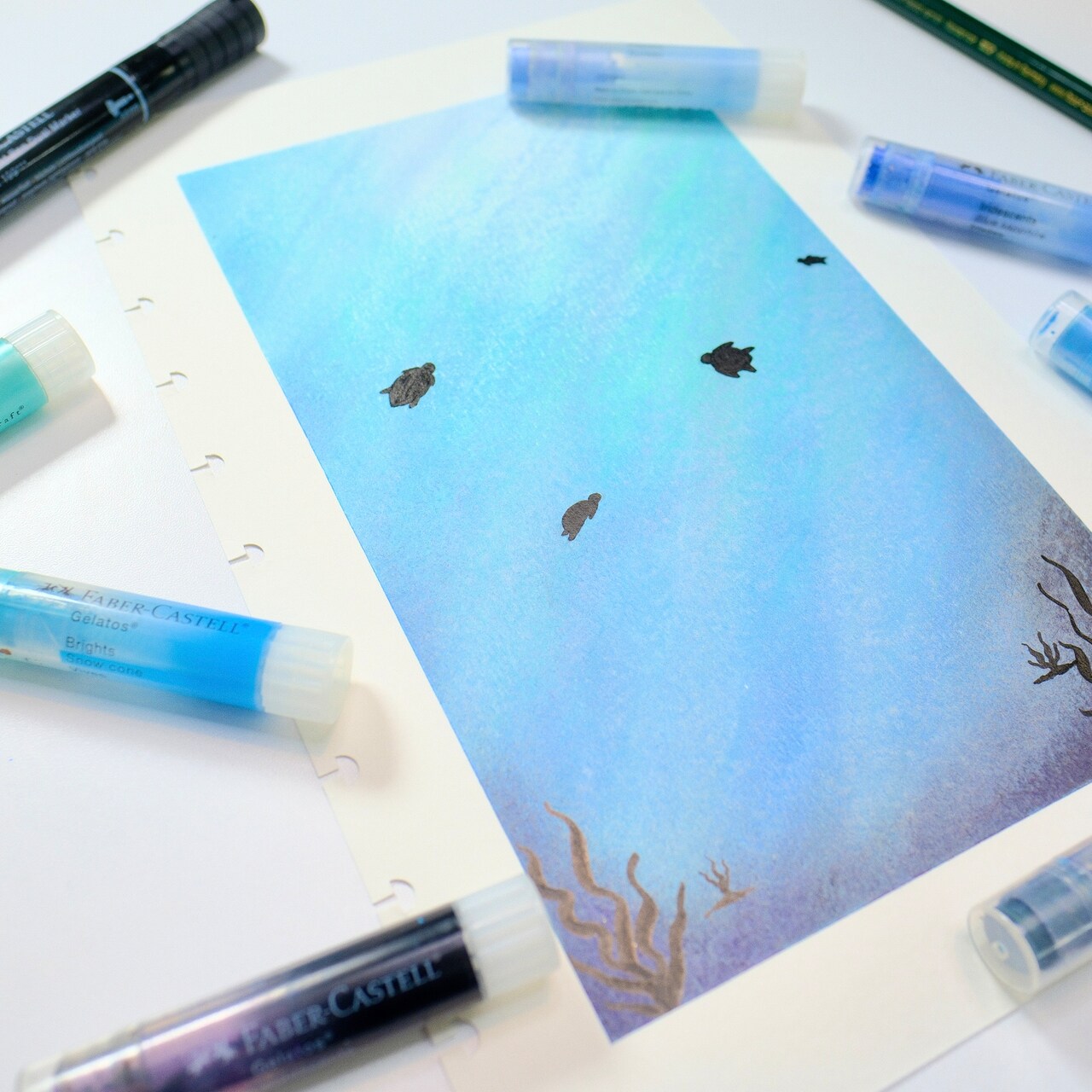 Under The Sea Painting With Faber-Castell® Gelatos