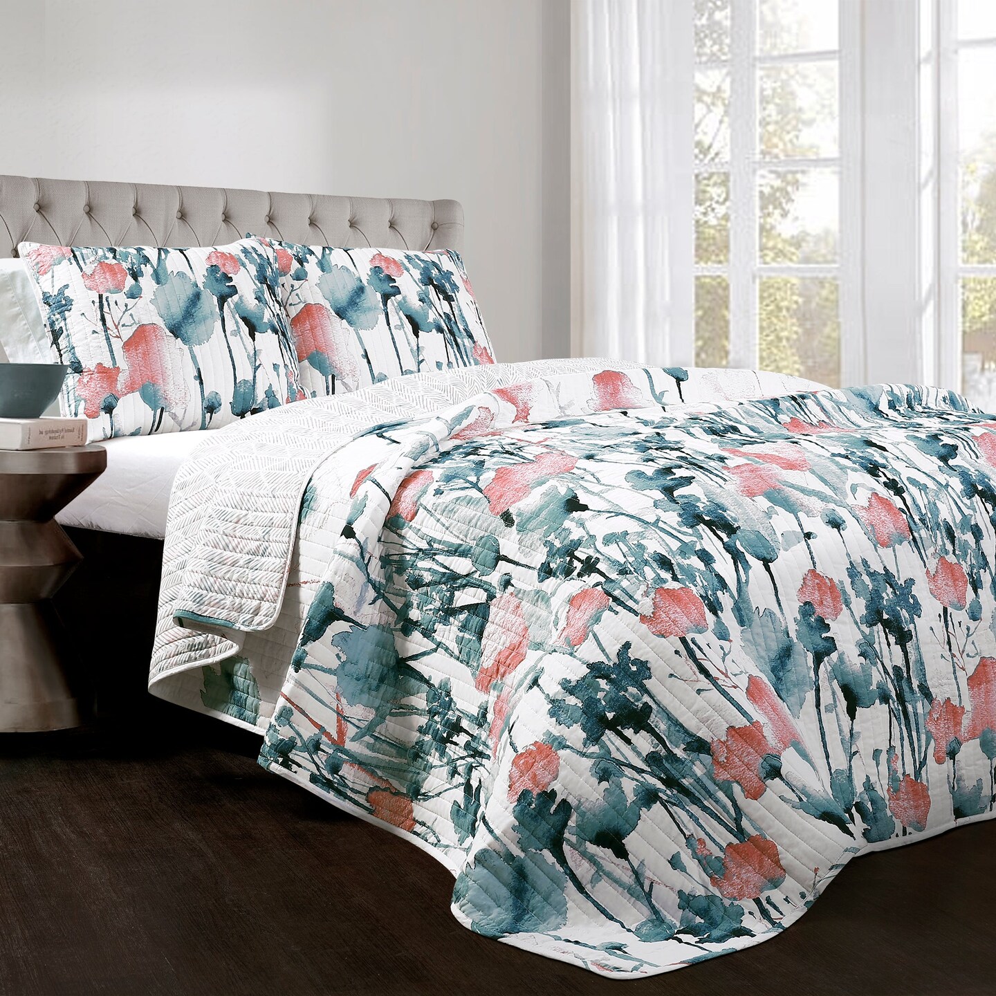 Zuri Flora Quilt 3 Piece Set Michaels