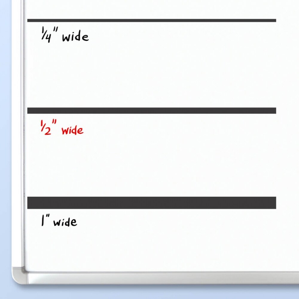 StoreSMART - Magnetic Lines and Board Dividers - 1/2 inch - for Whiteboard Grids - ML1/2