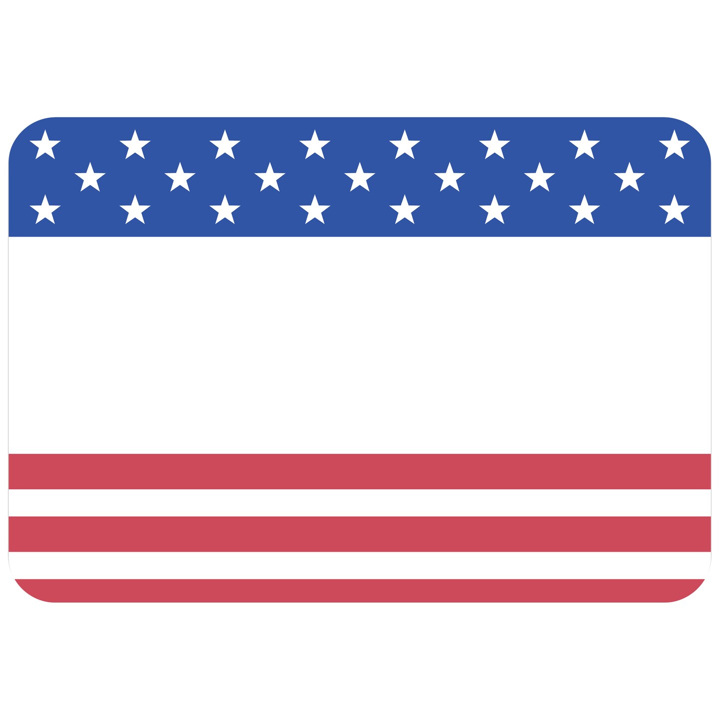 Avery Adhesive Name Tags, American Flag, Stars & Stripes, 2-1/3