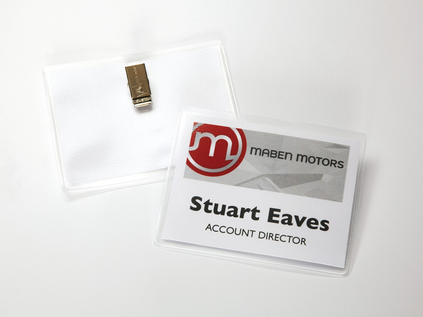 Avery Clip Style Name Badges, 2-1/4&#x22; x 3-1/2&#x22;, (2 Pack of 74651)