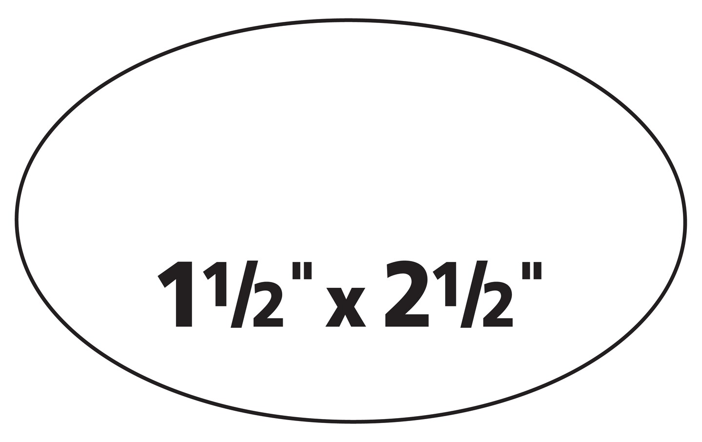 Avery Easy Peel Oval ID Labels, Sure Feed Technology, Print to the Edge, Permanent Adhesive, 1-1/2&#x22; x 2-1/2&#x22;, 270 Labels (6583)