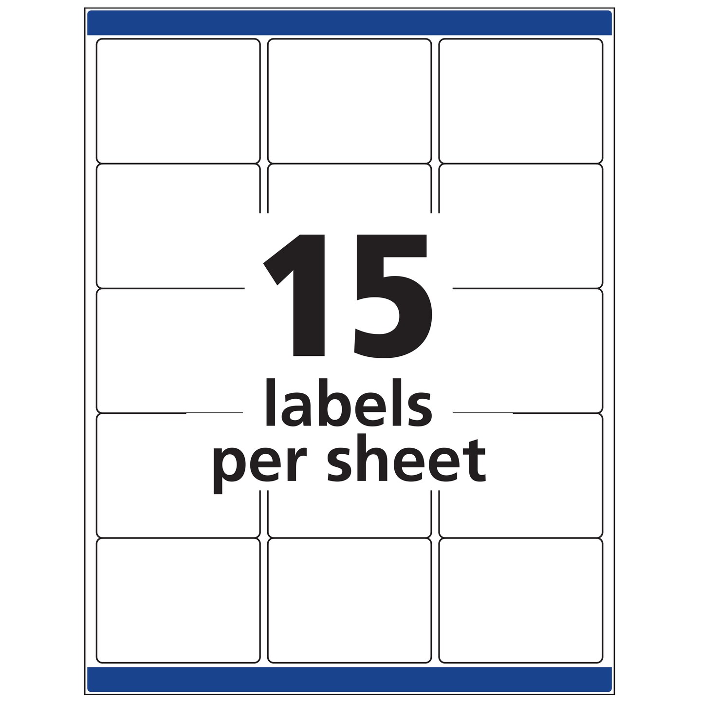 Avery ID Labels, Sure Feed Technology, Permanent Adhesive, 2&#x22; x 2-5/8&#x22;, 225 Labels (6572)