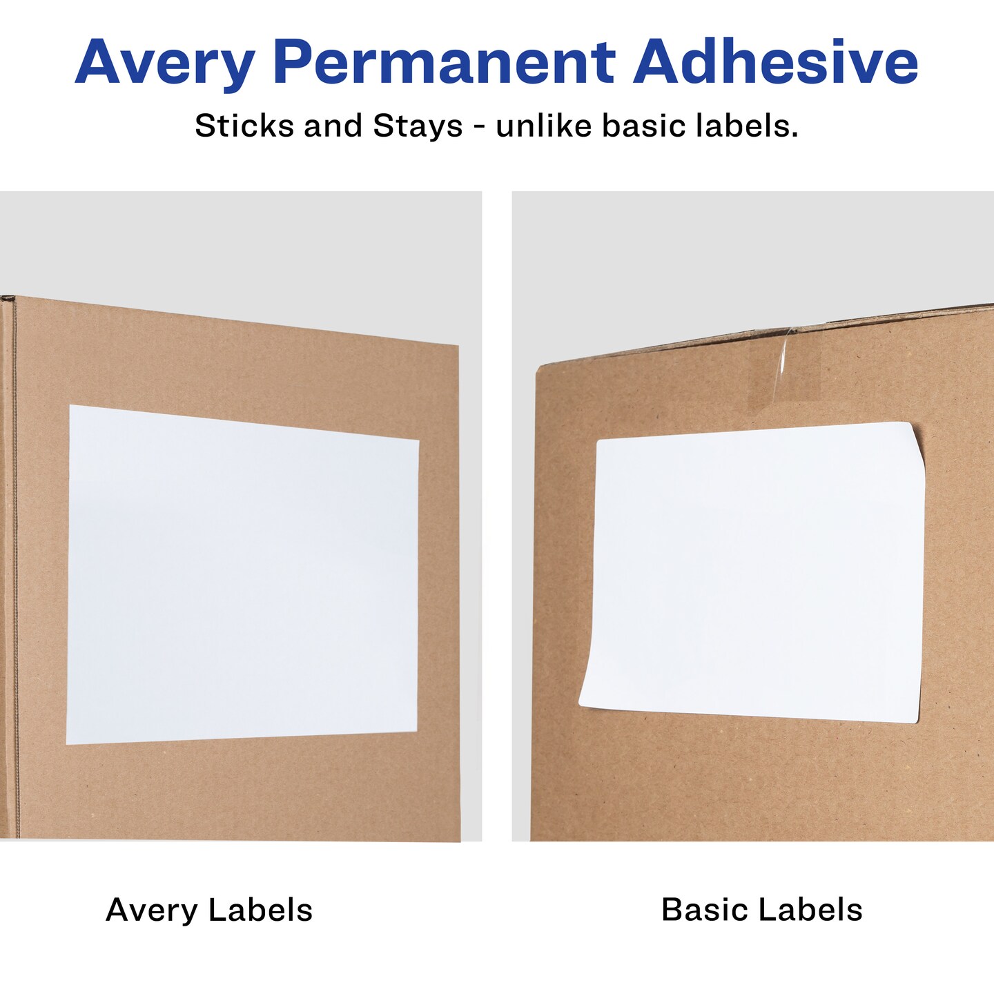 Avery Printable Shipping Labels, 5.5" x 8.5" Customizable Stickers, White, 200 Blank Mailing Labels, Great for Mailing, Shipping, Organizing, and More (8426)
