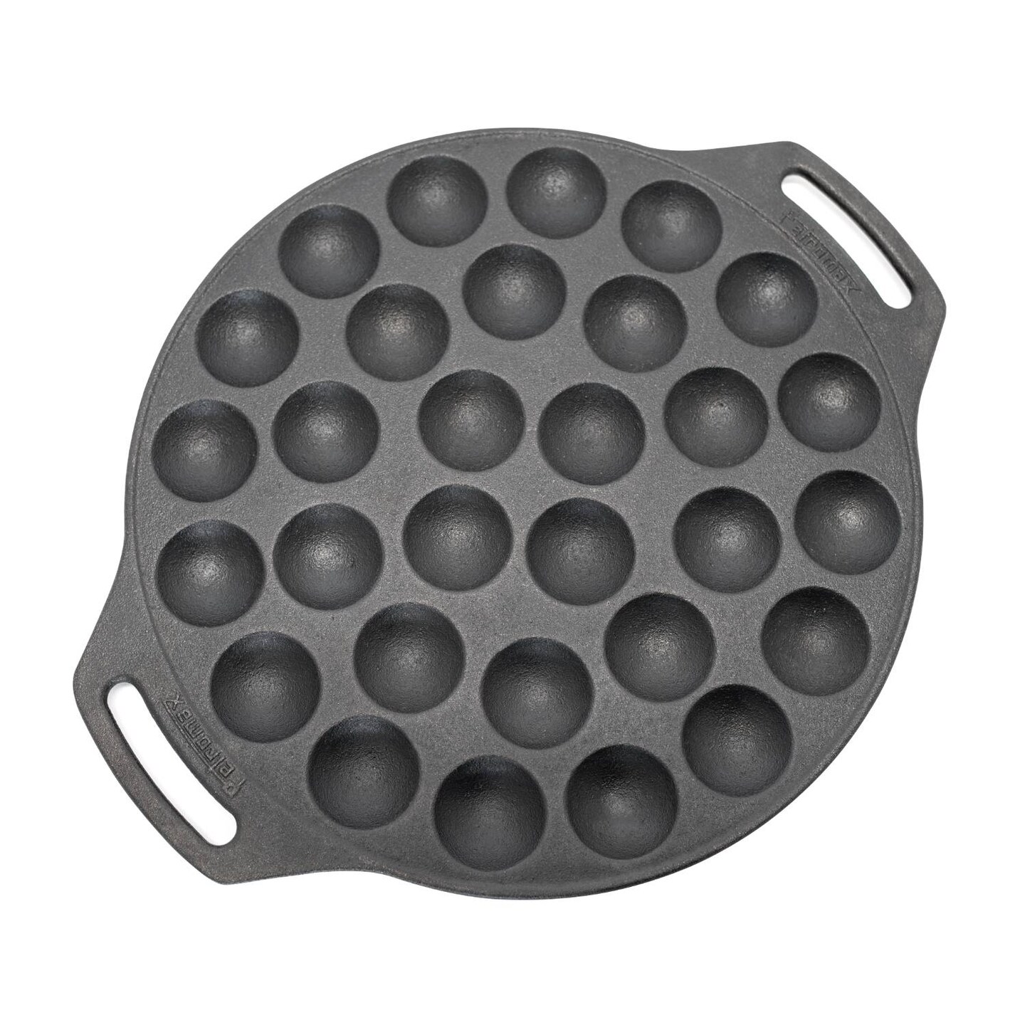 Petromax Cast Iron Poffertjes Pan for Hygge Kitchen or Camping, Ebelskivers/Aebleskivers Griddle Cookware Conducts Heat Evenly
