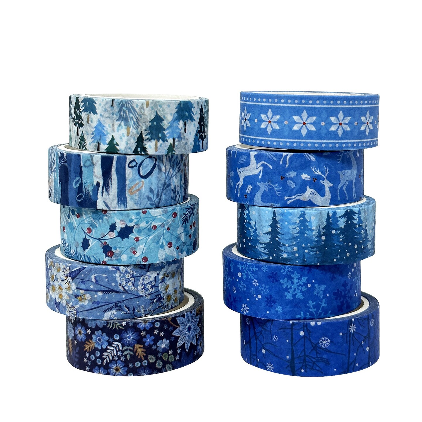 Wrapables Winter Season Washi Set for Arts & Crafts, Scrapbooking, Stationery, Diary