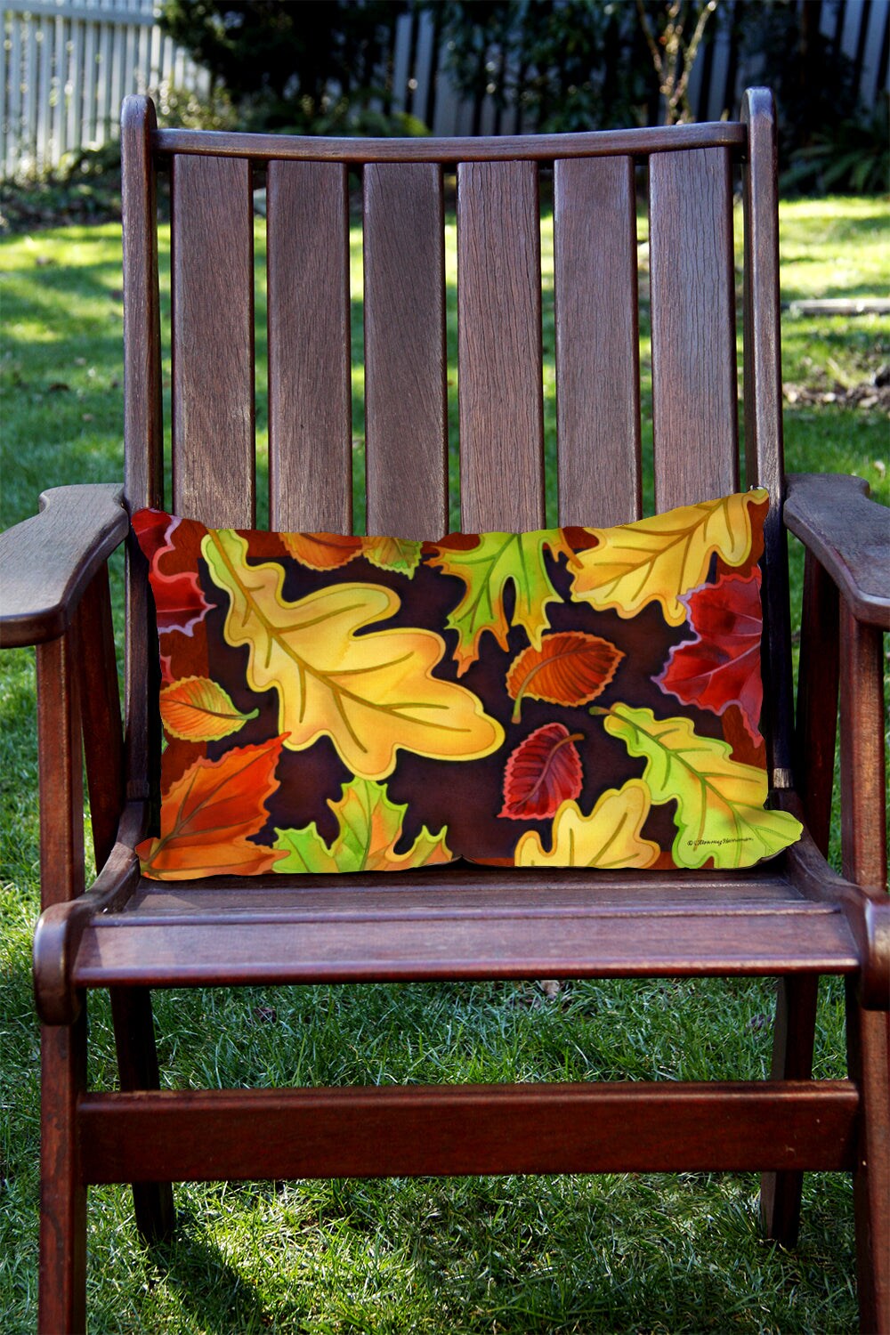 Leafy Leaves Decorative Fall Indoor/Outdoor Pillow Cover (set of 2)