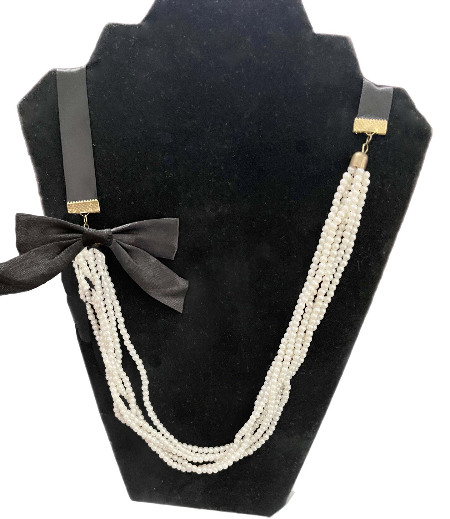 Ribbon Necklace Black